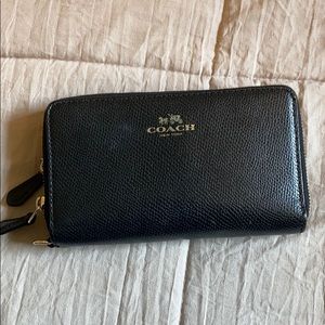 Coach black wallet